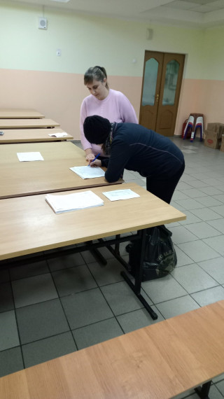 Выдача пайков.